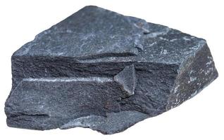 Argillite mineral isolated on white background photo