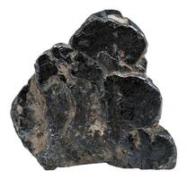 rock of Ilmenite isolated on white photo