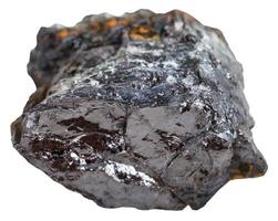 black coal bituminous coal stone isolated photo