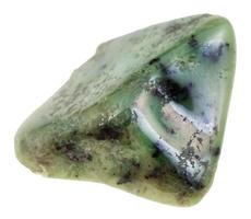 Guijarro de verde grosularia granate piedra preciosa foto