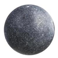 esfera desde gris shungite mineral piedra preciosa foto