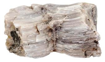 specimen of raw Baryte barite stone isolated photo