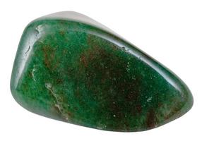 tumbled gark green aventurine gemstone isolated photo