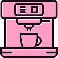 icono de vector de máquina de café