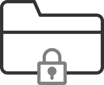 carpeta seguridad vector icono