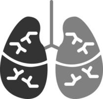 icono de vector de pulmones