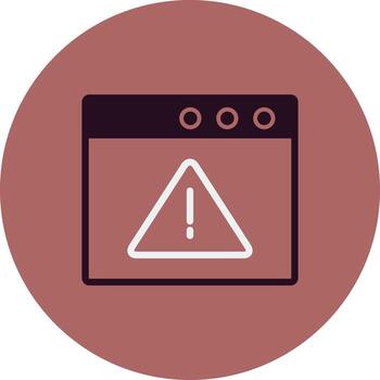 Browser Warning Vector Icon
