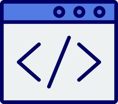 Browser Coding Vector Icon