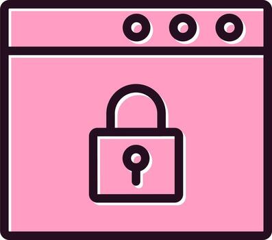 navegador seguridad vector icono