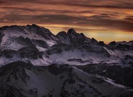 Spectacular Views of the Mountain Peaks of the Dolomites Alps in Italy photo