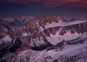 Spectacular Views of the Mountain Peaks of the Dolomites Alps in Italy photo