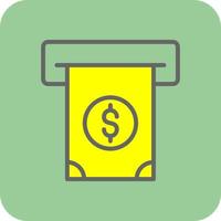 Cash Withdrawal Vector Icon Design