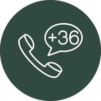 Hungary Dial code Vector Icon