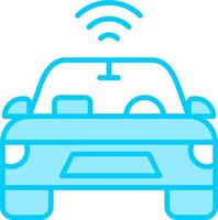 Autonomous Car Vector Icon