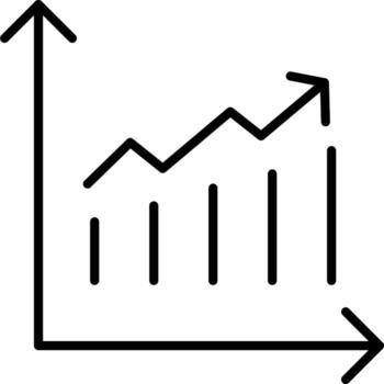 Analysis Graph icon vector