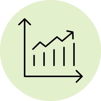Analysis Graph icon vector