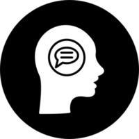 Communication Brain icon vector