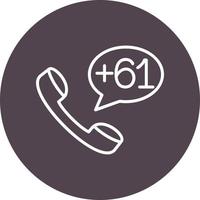 Australia Dial code Vector Icon