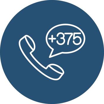Belarus Dial code Vector Icon