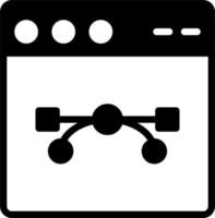 icono de vector de navegador web