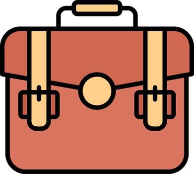 icono de vector de maletín