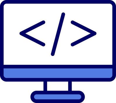 icono de vector de codificación