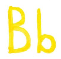 Alphabet letters B photo