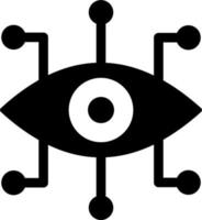 icono de vector de ojo