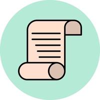 Paper Scroll Vector Icon