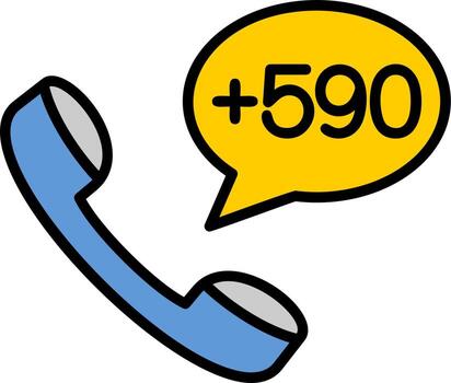 Saint Martin Dial code Vector Icon
