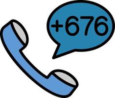 Tonga Islands Dial code Vector Icon
