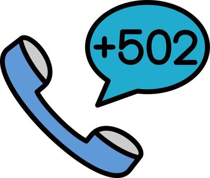 Guatemala Dial code Vector Icon