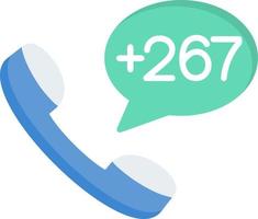 Botswana Dial code Vector Icon