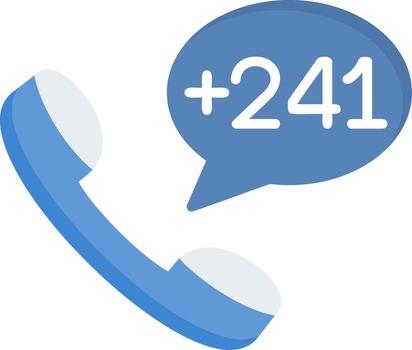 Gabon Dial code Vector Icon