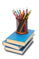 Books and pencils photo