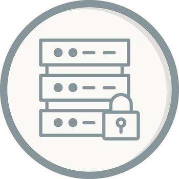 Database Security Vector Icon