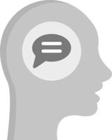 Communication Brain icon vector