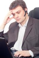 businessman with headset photo