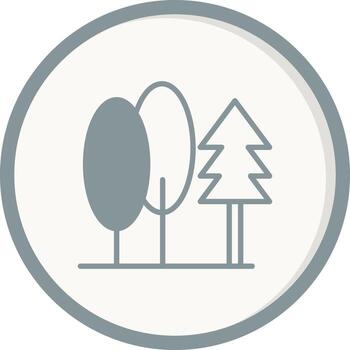 icono de vector de árbol