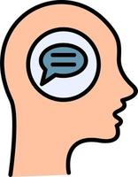 Communication Brain icon vector