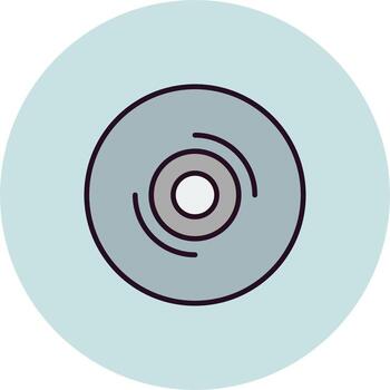 icono de vector de disco compacto
