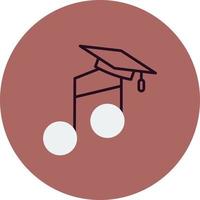 icono de vector de educación musical