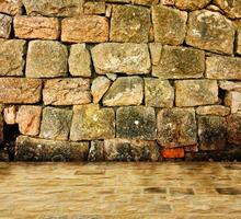 Ancient stone interior photo