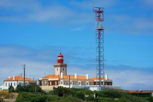 rojo faro a capa cabo da roca, Portugal foto