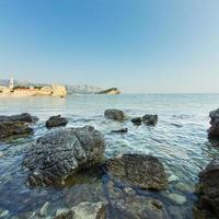 The panorama of Budva Old town. Montenegro photo