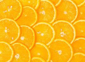 Sliced orange background photo