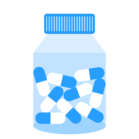 le bleu médicament bouteille png