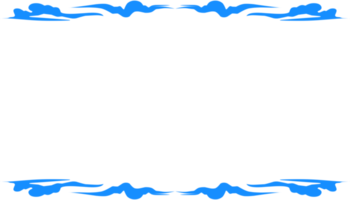astratto blu telaio confine struttura illustrazione sfondo png