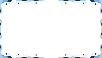 abstrakt Hintergrund mit Flüssigkeit Blau und schwarz Flüssigkeit Textur Rahmen Rand png