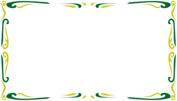 abstrato fundo com simples vintage verde e amarelo textura quadro, Armação fronteira png